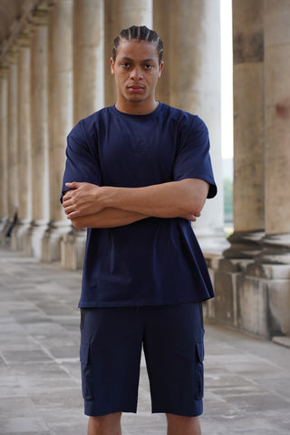 OVERSIZED TEE - NAVY